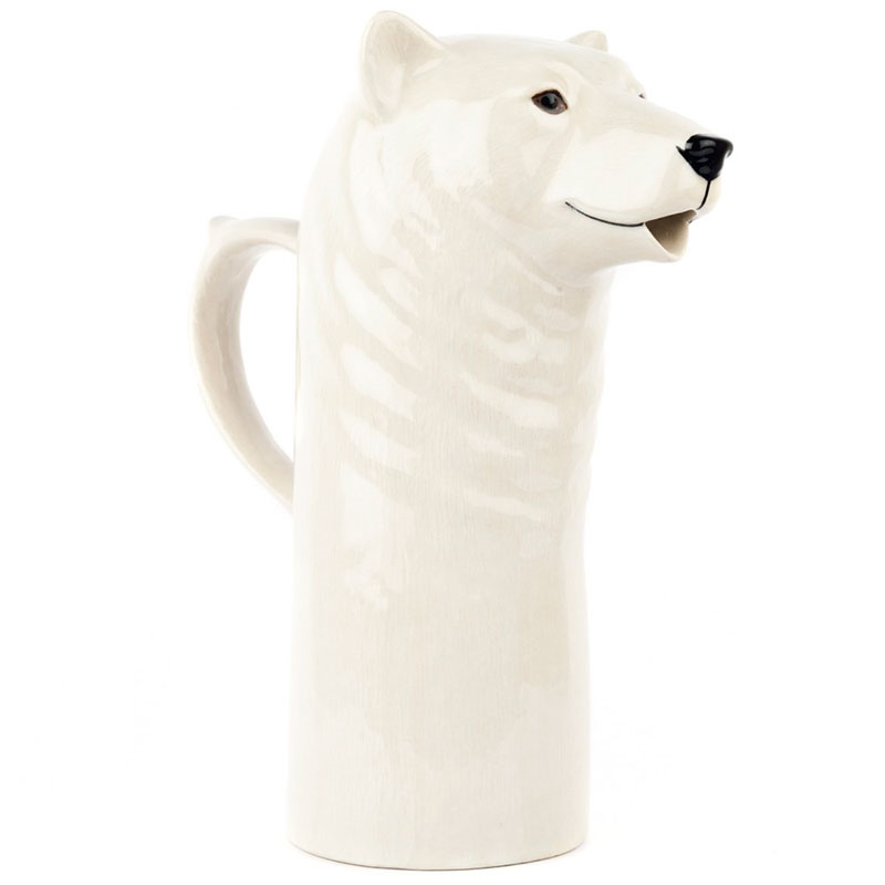 Polar Bear Water Jug, H26cm, White-2