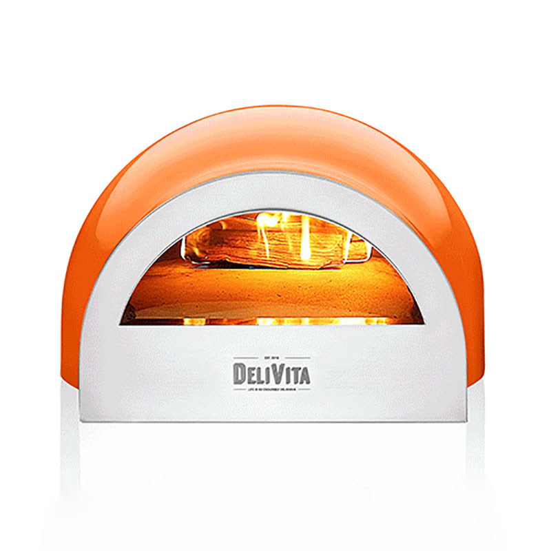 Wood-Fired Pizza Oven, Orange Blaze-0