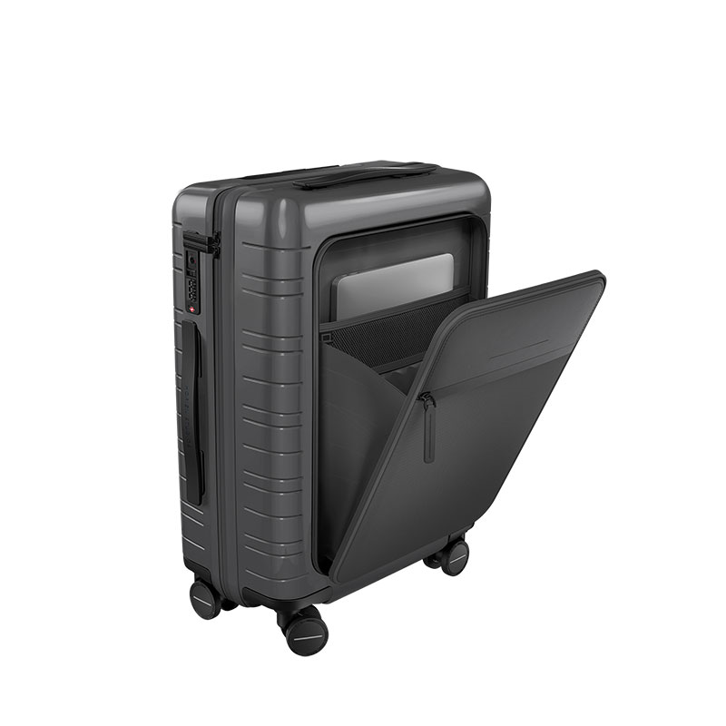 M5 Smart Cabin Suitcase, H55 x W20 x L40cm, Glossy Graphite-3