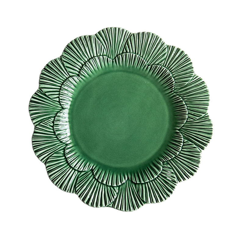 Laguna Shell Set of 4 Side Plates, H 3cm, W 22cm, D 22cm, Green-2