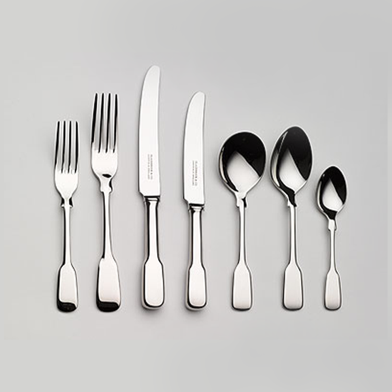 7-Piece Place Setting, Fiddle, Stainless Steel-1