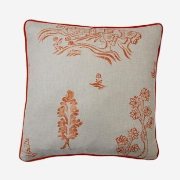 Cushion, Friendly Folk, Melon, Orange, 43cm-0