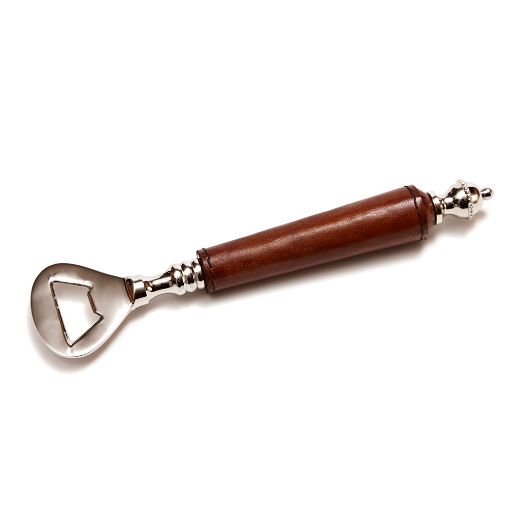 Bottle Opener, Tan Leather-1