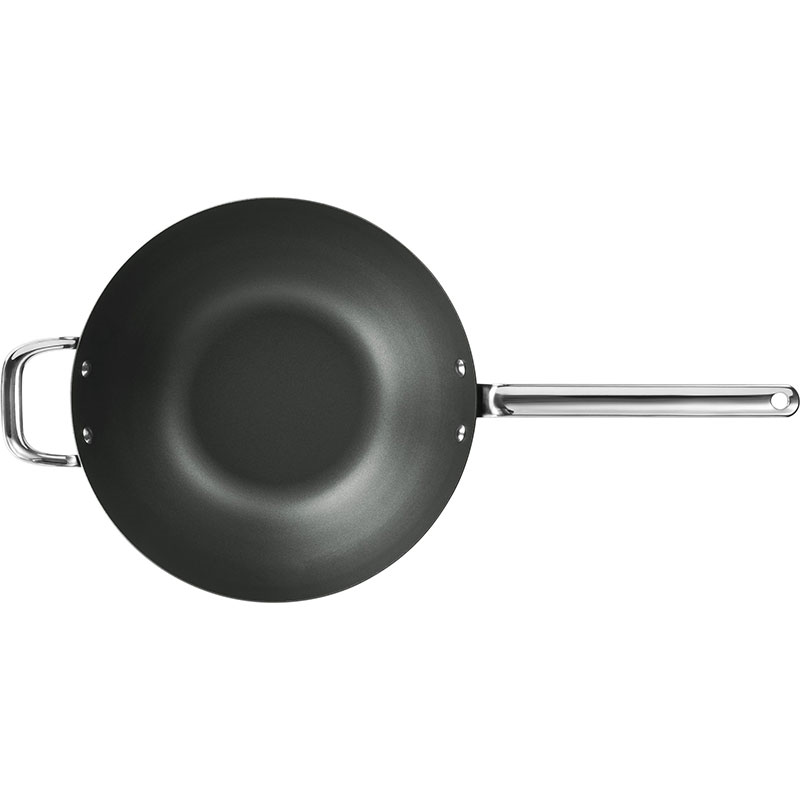 Iron Wok In Sleeve, 30cm, Black-1