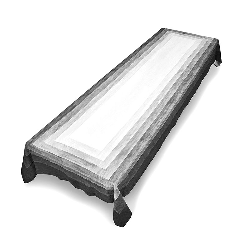 Shades of Light Tablecloth, 250cm x 165cm, Grey-1