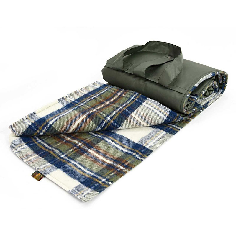 Eventer Picnic Rug, 137 x 170cm, Olive/Blue/White-0