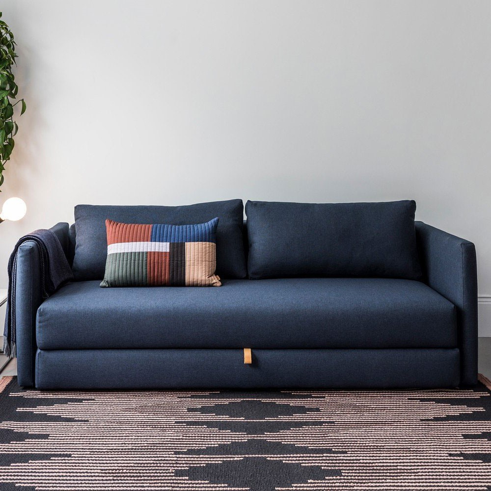 Oswald Sofa Bed, Blue-2