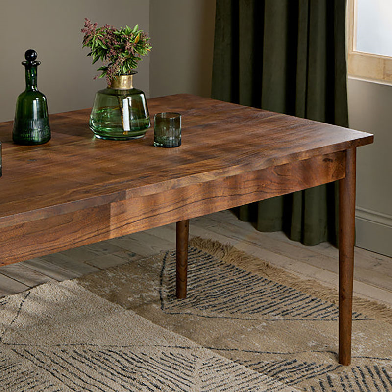 Anbu Acacia Dining Table, Washed Walnut-6