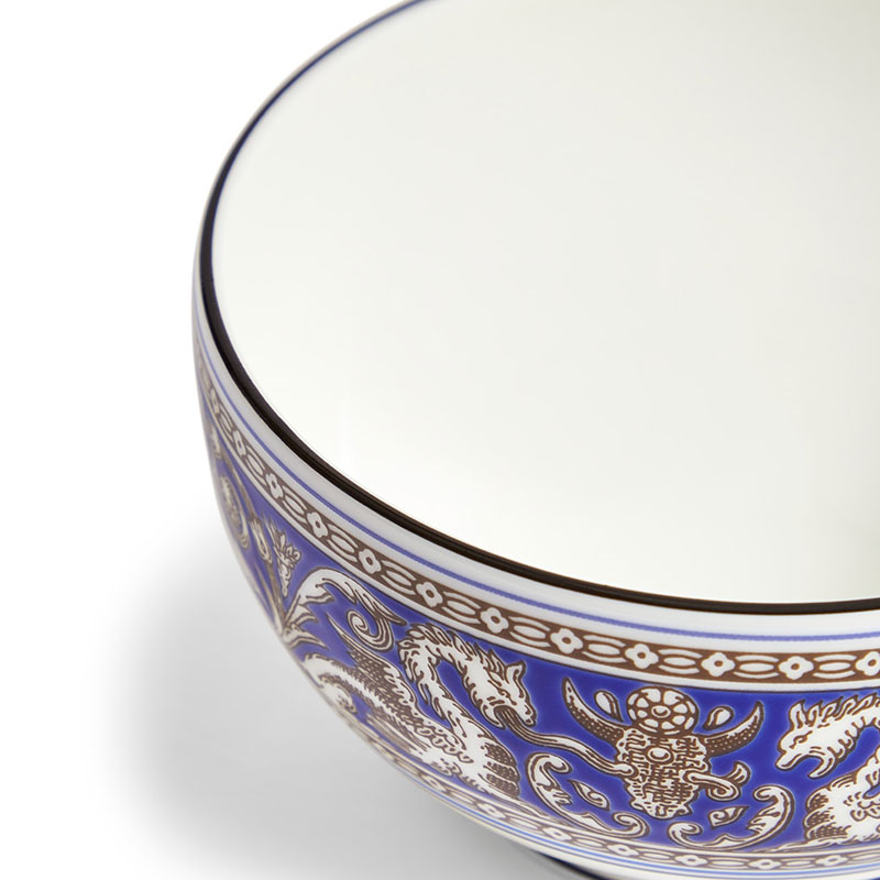 Florentine Rice Bowl, D10.5cm, Marine-2