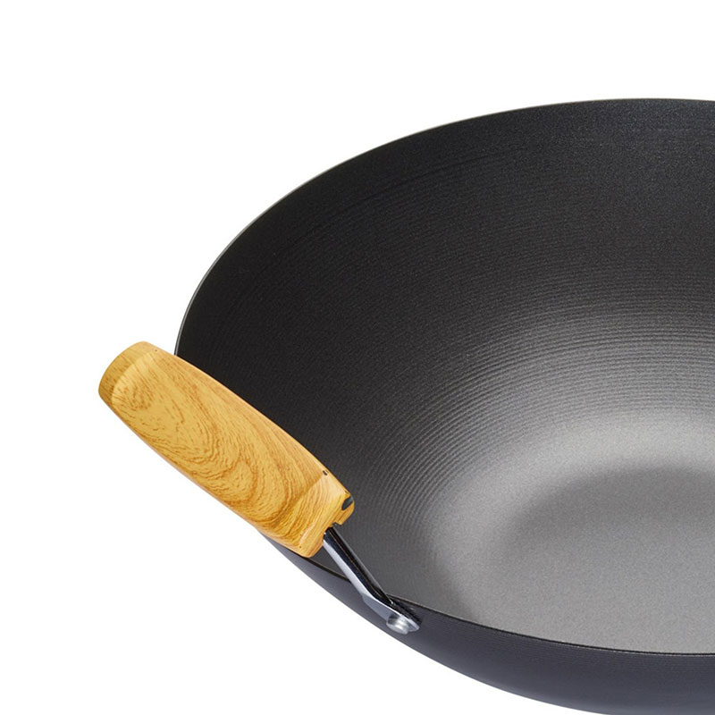 Oriental Carbon Steel Non Stick Wok, D35cm-2