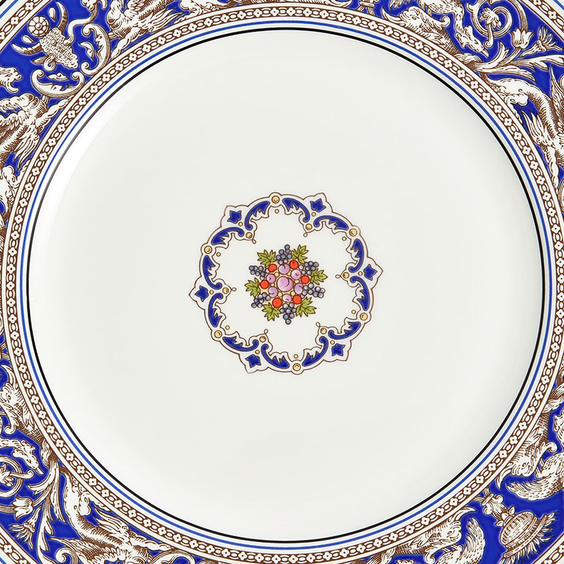 Florentine Plate, D27.3cm, Marine-4