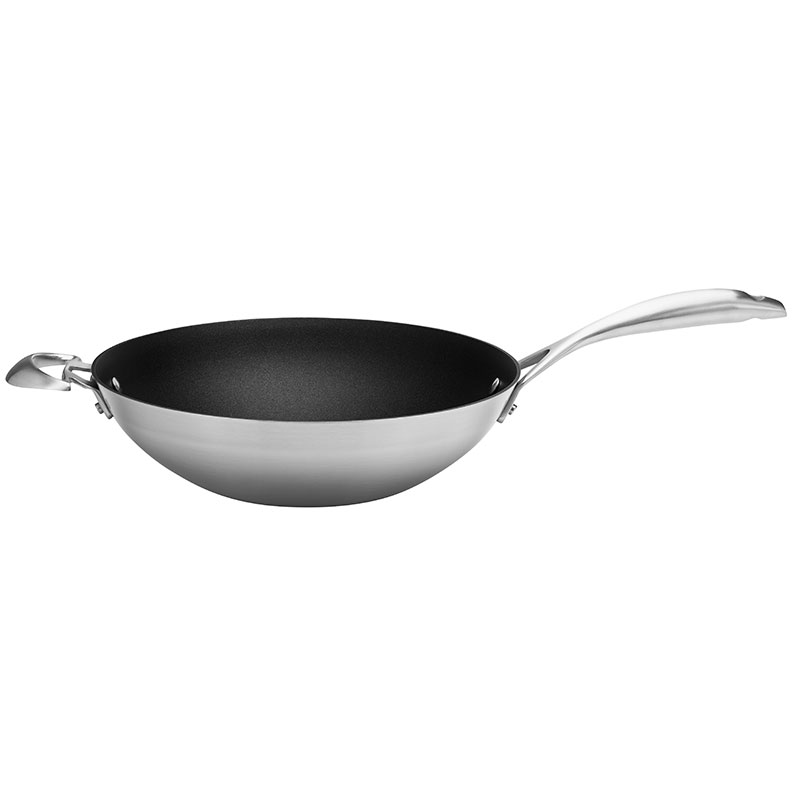 CS+ Wok, 32cm, Stainless Steel-0