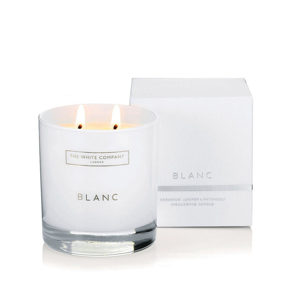 Blanc 2-wick candle, H9.5cm-1