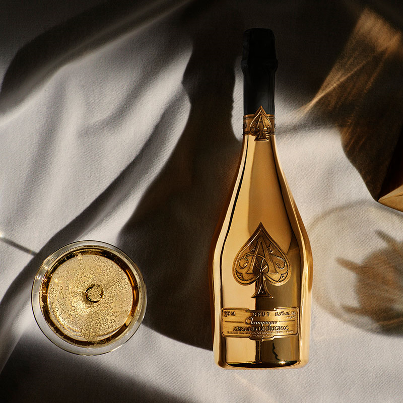 Armand de Brignac Gold Brut Champagne in Velvet Bag, 75cl-1