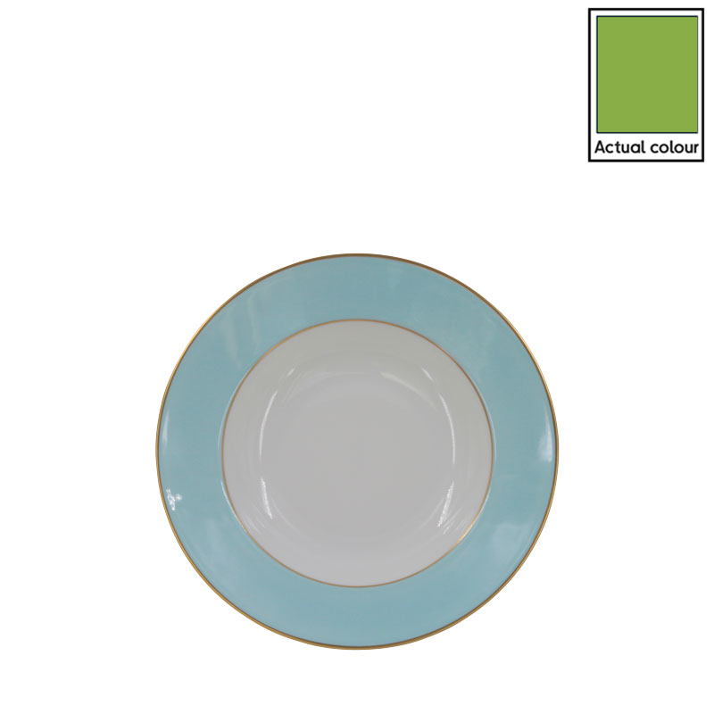 Sous Le Soleil Soup Plate, D22.5cm, Matt Gold Classic Lime-0