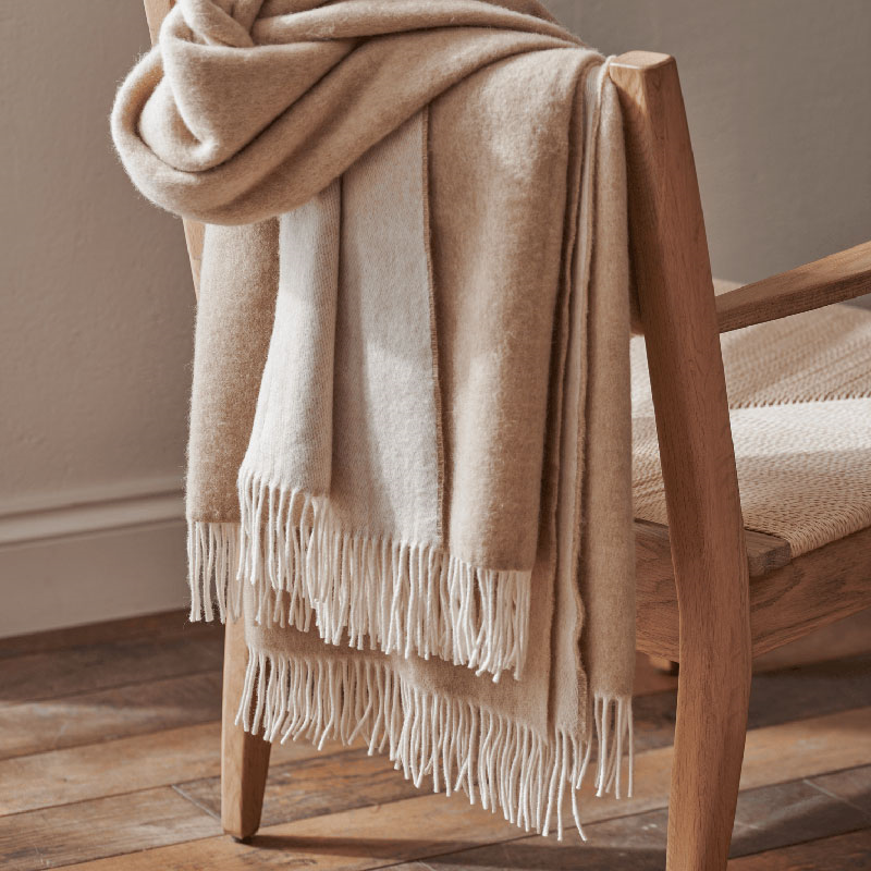 Thurston Reversible Throw, 150 x 260cm, Natural-0