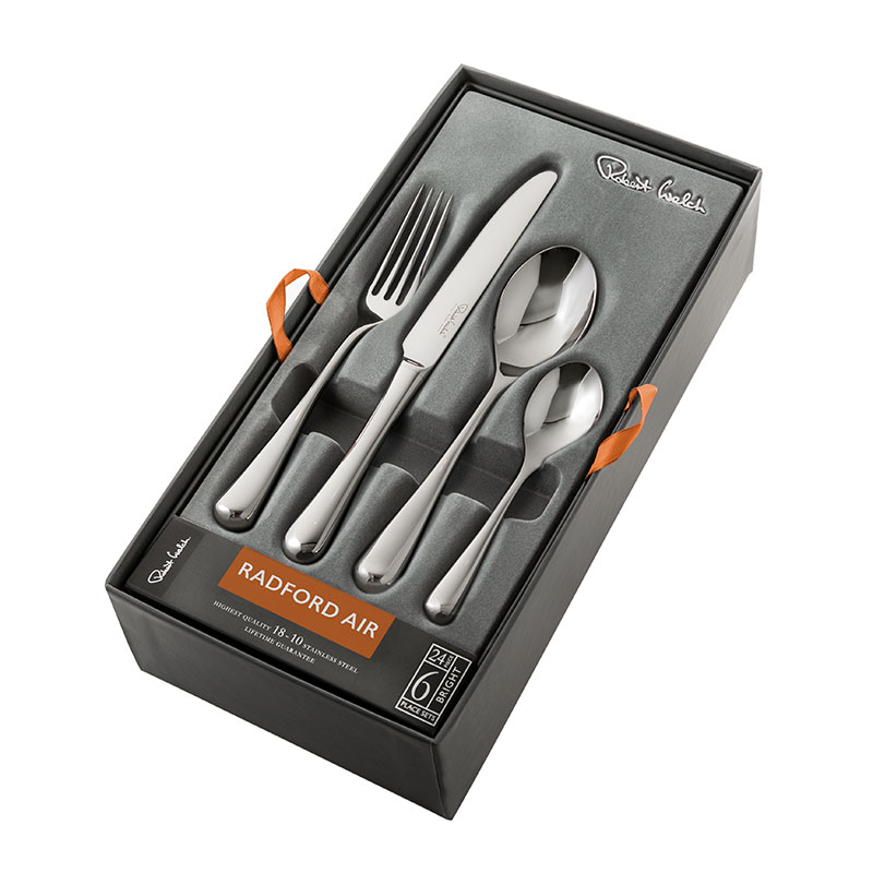 Radford Air 24 Piece Cutlery Set, Stainless Steel-3