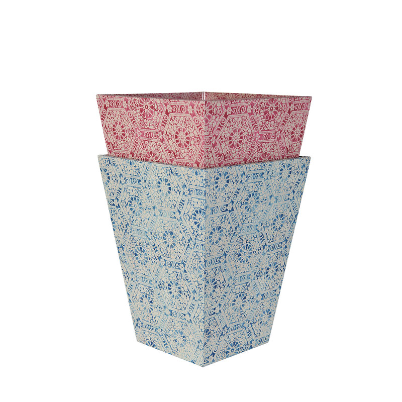 Nankeeng Waste Paper Basket, Blue-2