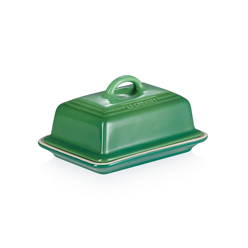 Stoneware Butter Dish, Bamboo Green-1