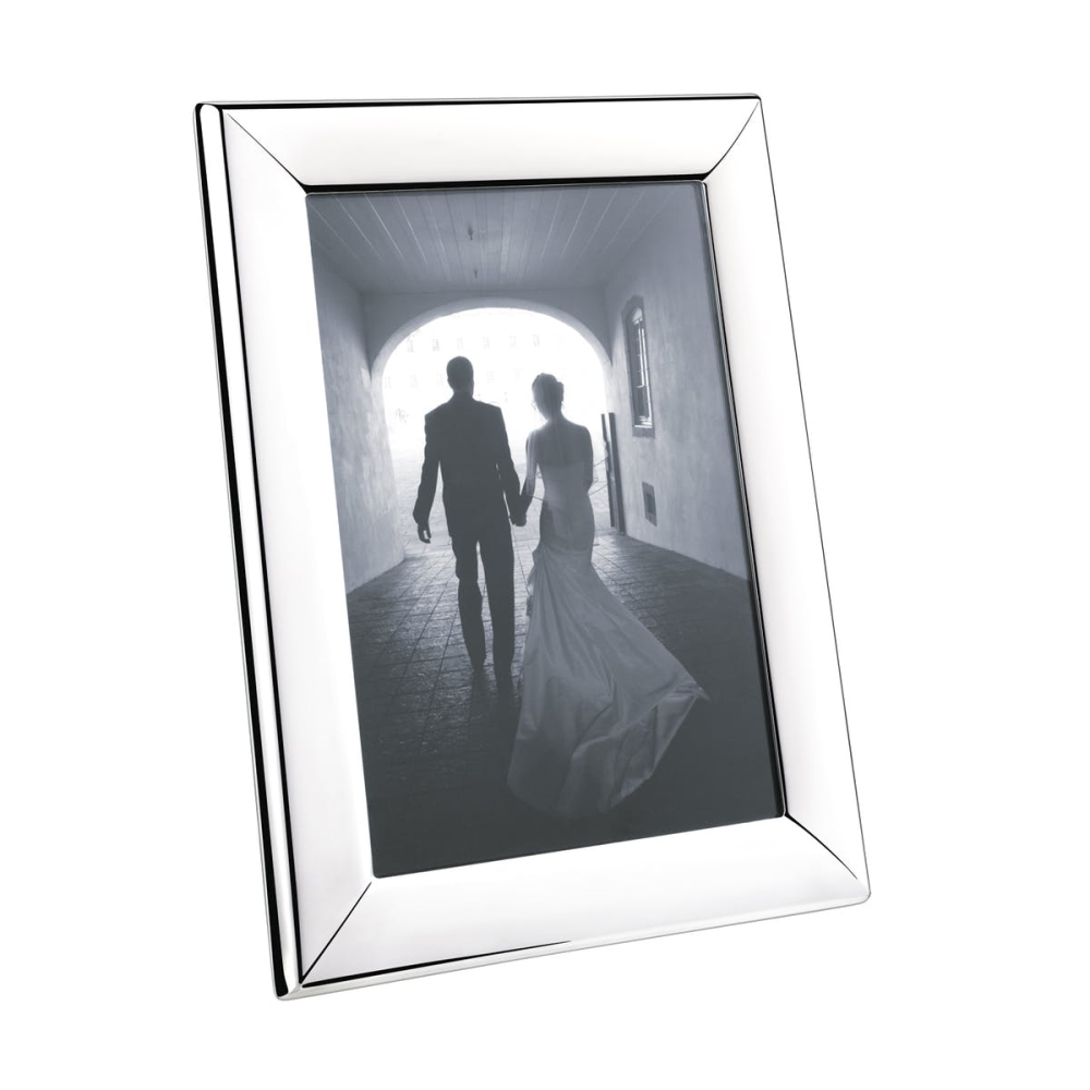 Modern Photograph frame, 10 x 15cm, Stainless Steel-0