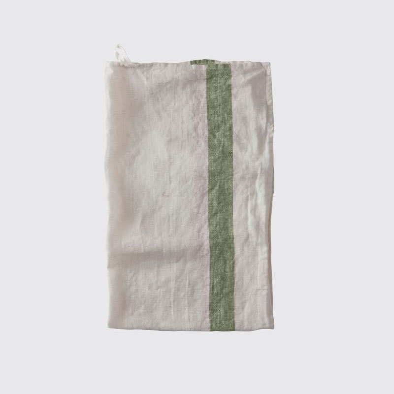 Arles Stripe Tea Towel, H75 x W45cm, Olive-1