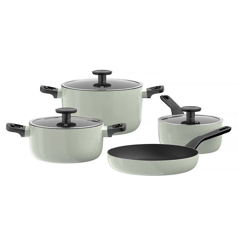 Leo 4 Piece Cookware set, Glints Sage-0