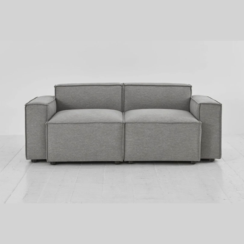 Model 03 2 Seater Linen Sofa, Shadow-1