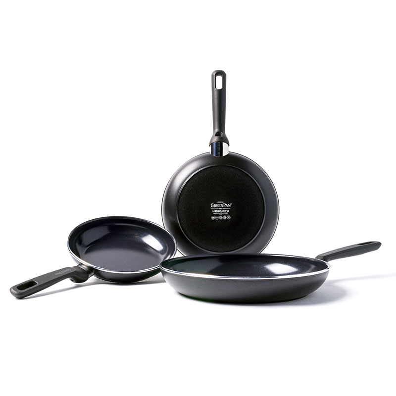 Memphis Non-Stick Frying Pan Set, Black-0