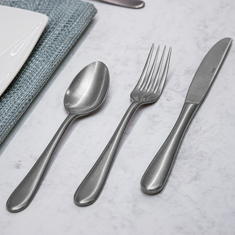 Vantage 44 Piece Cutlery Set, Stonewashed-1