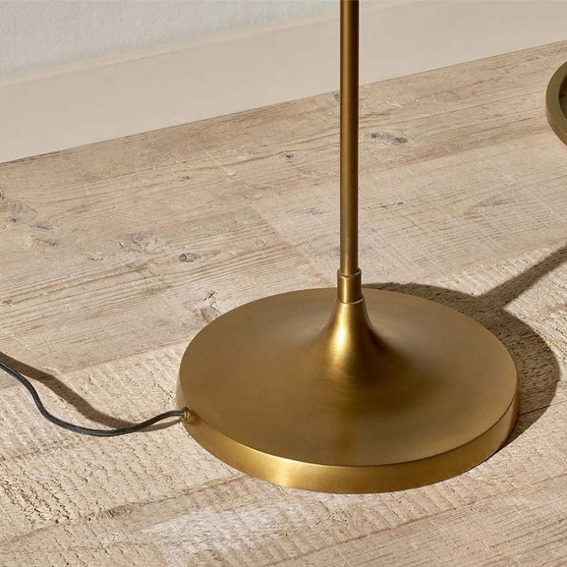 Mulia Floor Lamp, H147cm, Antique Brass-2