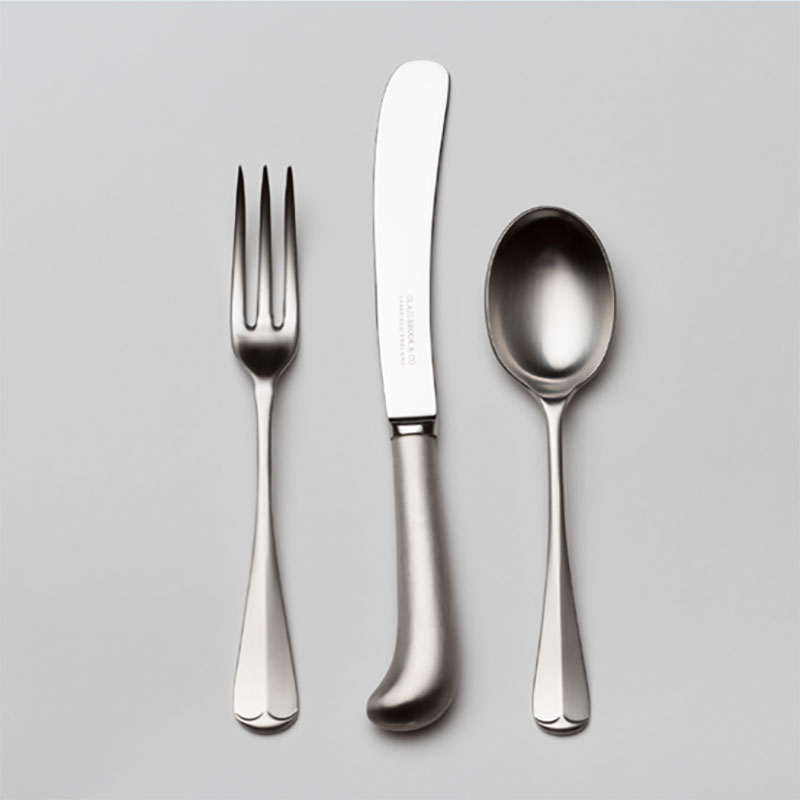 7-piece Place Setting, Rattail & Pistol, Stainless Steel, Mirror Finish-1