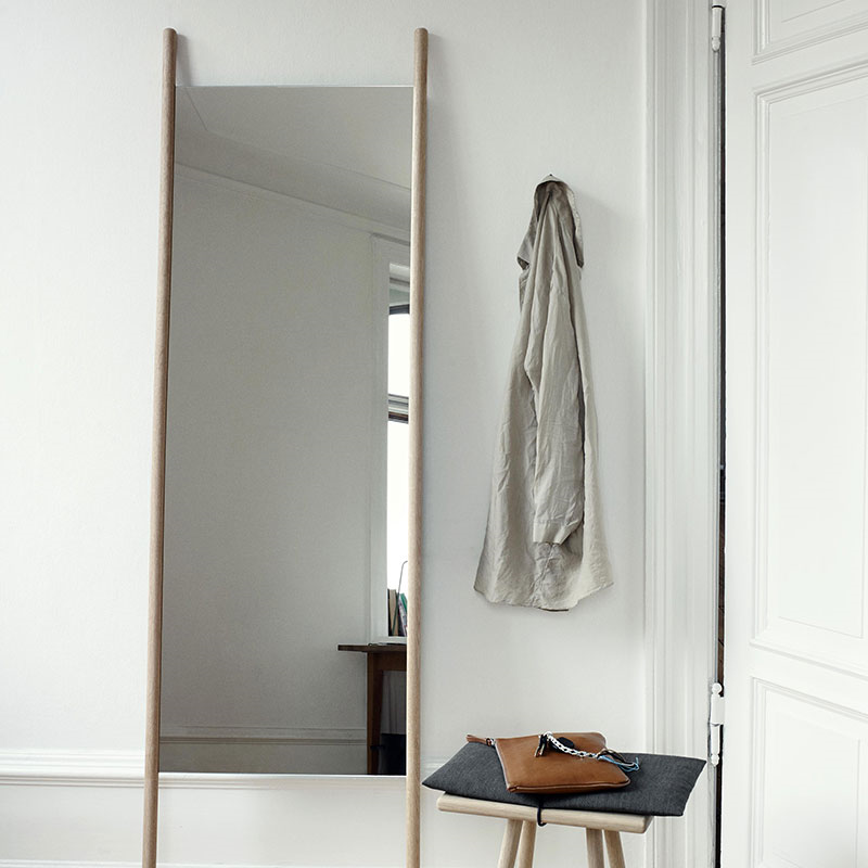 Georg Mirror, W55 x D3 x H190cm, Oak-0