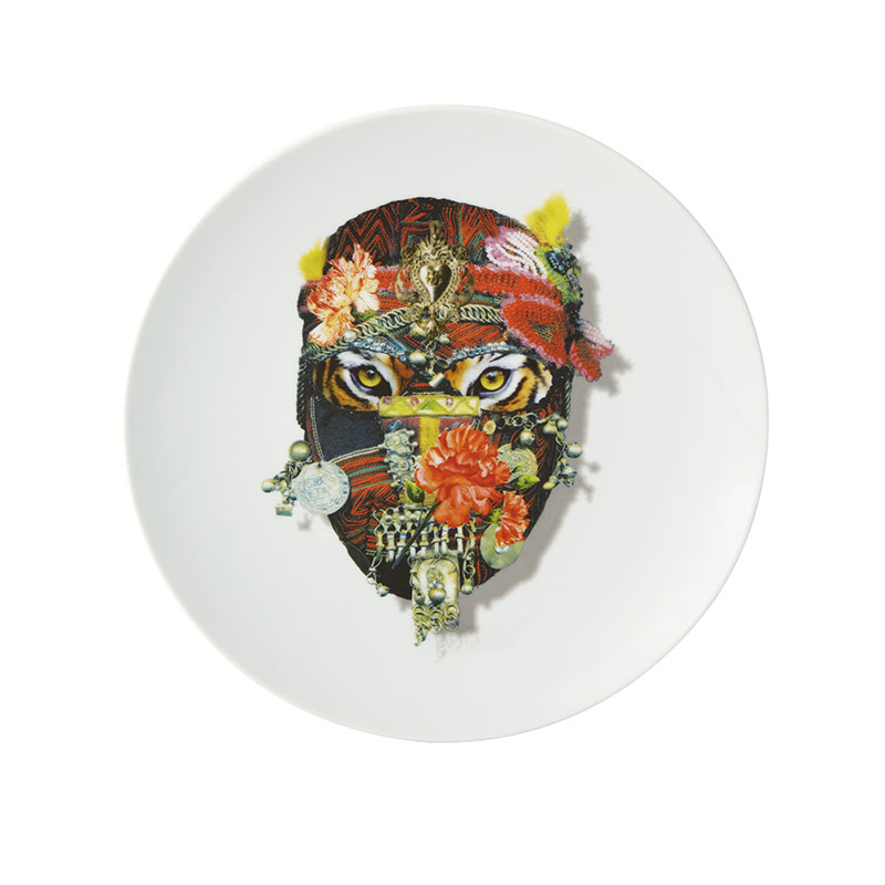 Love Who You Want Mister Tiger Plate, D23cm, Multi-0