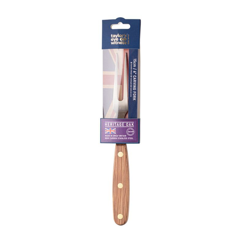 Heritage Oak Carving Fork, 15cm-2