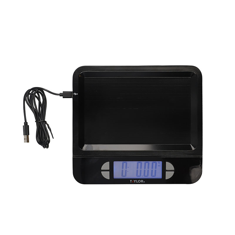 Dual USB Rechargeable Digital Scale, 5KG, Black-1