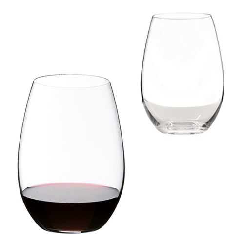 O Pair of syrah/shiraz wine tumblers, H13.2 x D9.5cm - 62cl-0