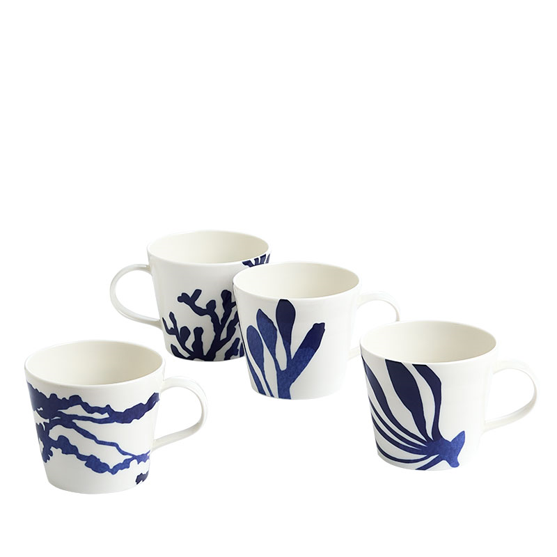 Pacific Set of 4 Mug, 400ml, Blue-0