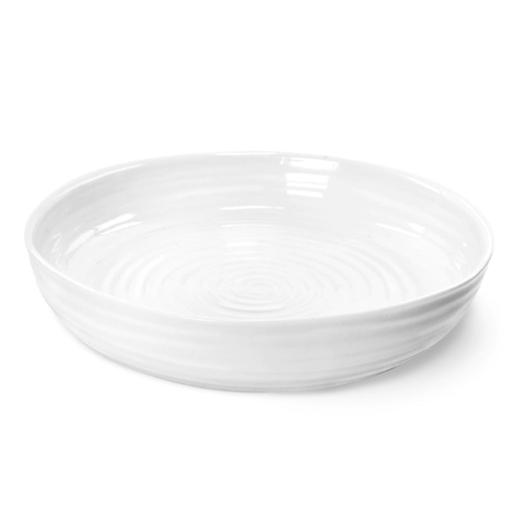 Ceramics Round roasting dish, 28cm, White-0