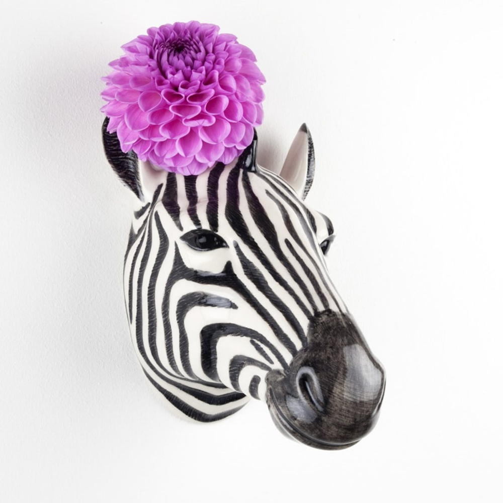 Zebra Wall vase, L15 x D14 x H15cm-1