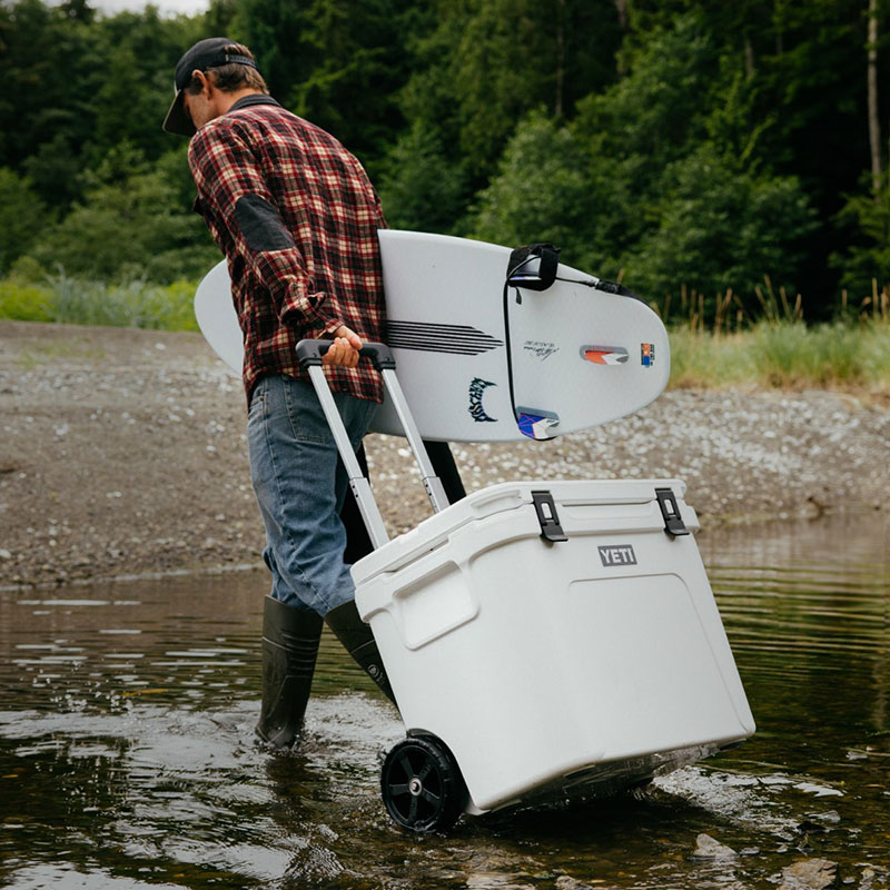 Roadie 60 Wheeled Cooler, H52cm, White-4