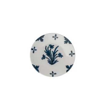 Plate, Summer Flower, Blue, Small, 17.5cm-3