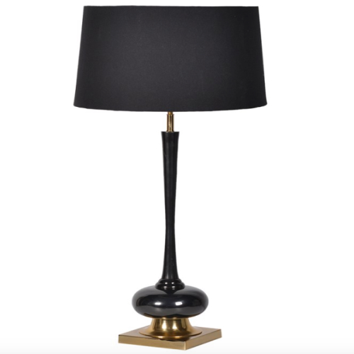 Table Lamp with Shade, Black, 106 x 51cm-0