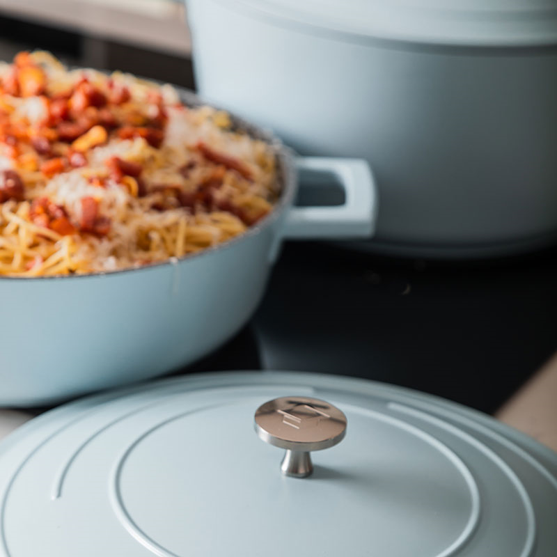 Shallow Casserole Dish, 4L, Pastel Blue-5