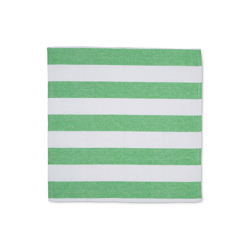 Stripe Set of 6 Napkins, W45 x L45cm, Lush Green-3