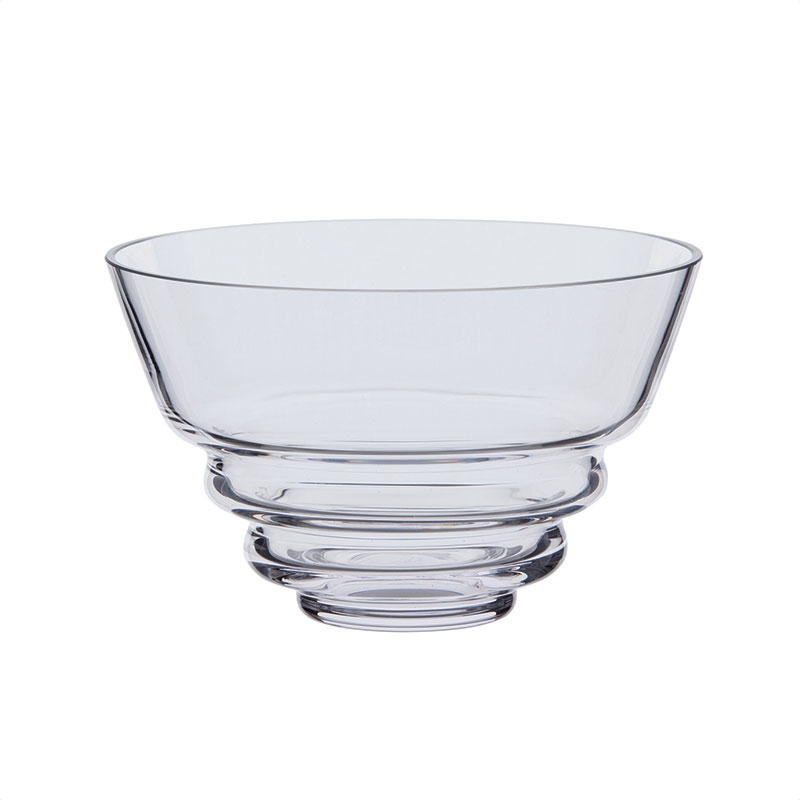 Wibble Set of 2 Bowls, D14cm, Clear-1