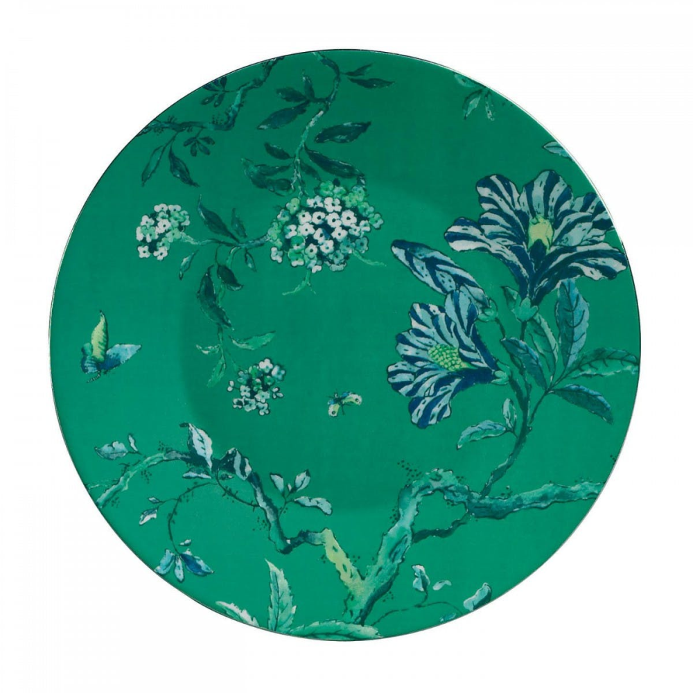 Chinoiserie Green Plate, 23cm-0