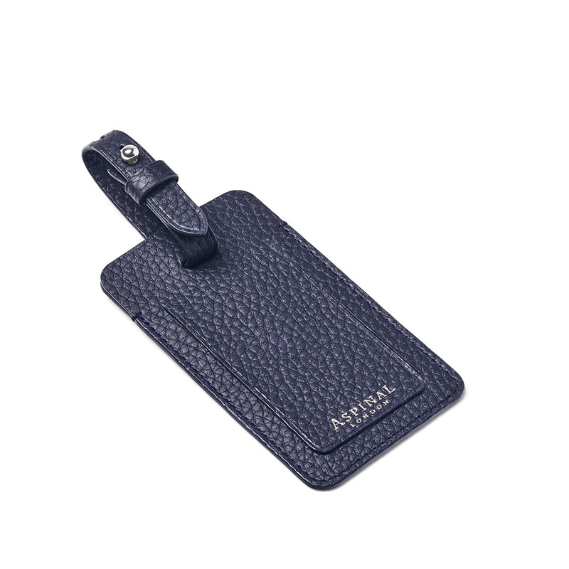 Luggage Tag, H11.5 x W6.5cm, NavyPebble-0