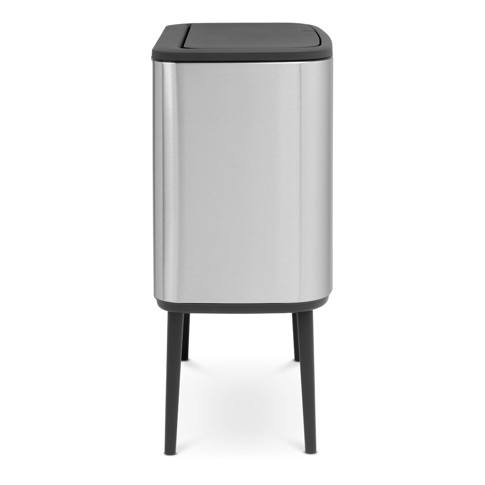 Bo Recycling Bin with 2 Inner Buckets, 34L Matt Steel Fingerprint Proof-11