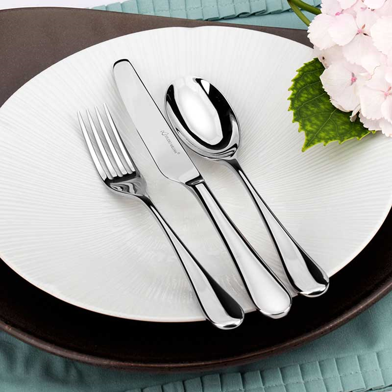 Mulberry 16 Piece Cutlery Set, Mirror Finish-0