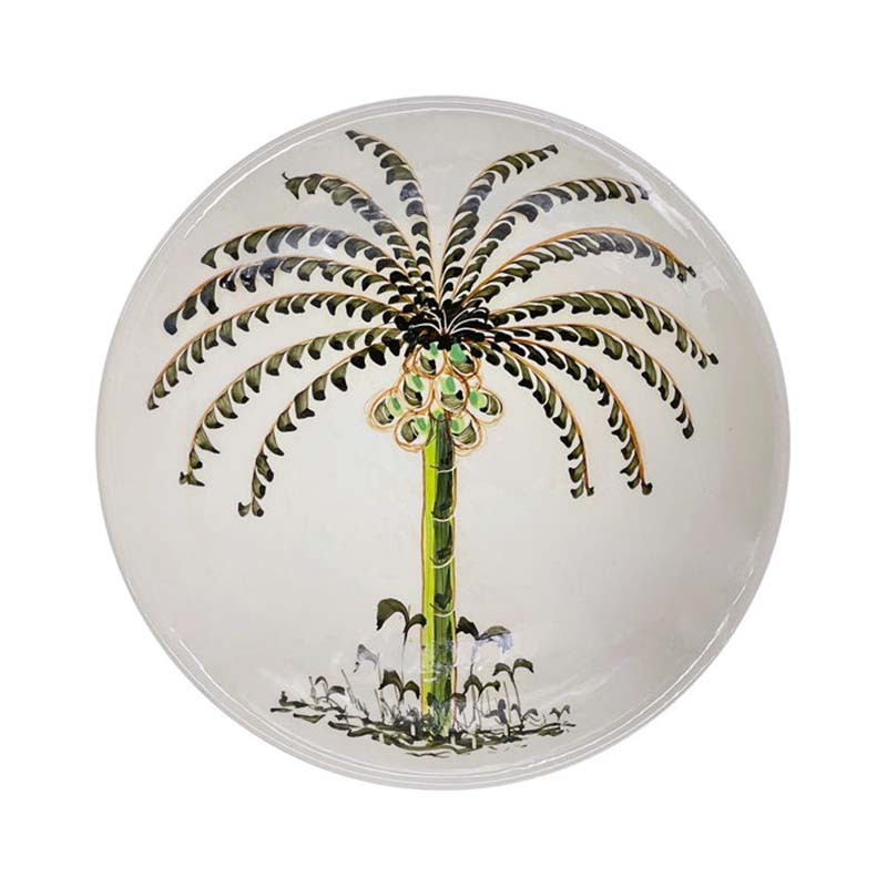 Palm Dinner Plate, D26cm, Multi-0